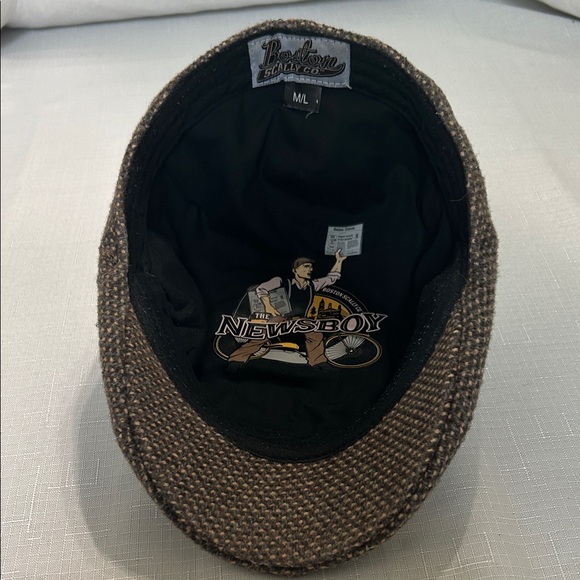 Boston Scally The NewsBoy Brown Tweed Cap - Picture 6 of 8